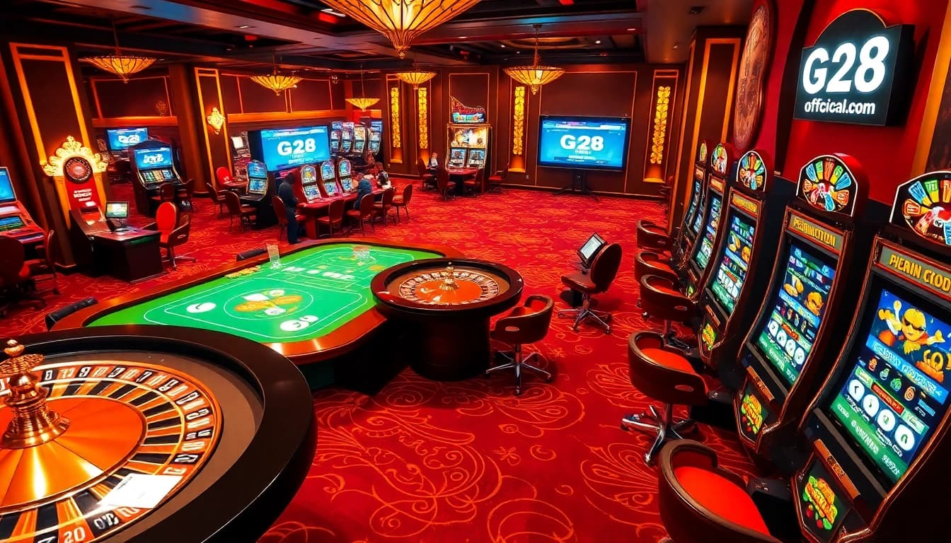 Experience the excitement at g28-offical.com with lively casino games and vibrant slot machines.
