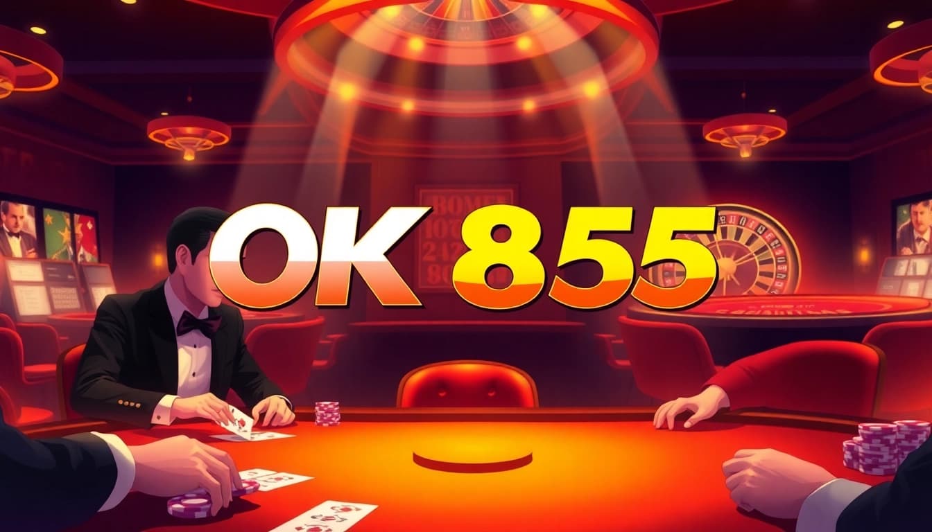 Experience thrilling poker action at OK365, showcasing high-stakes gameplay and luxurious ambiance.