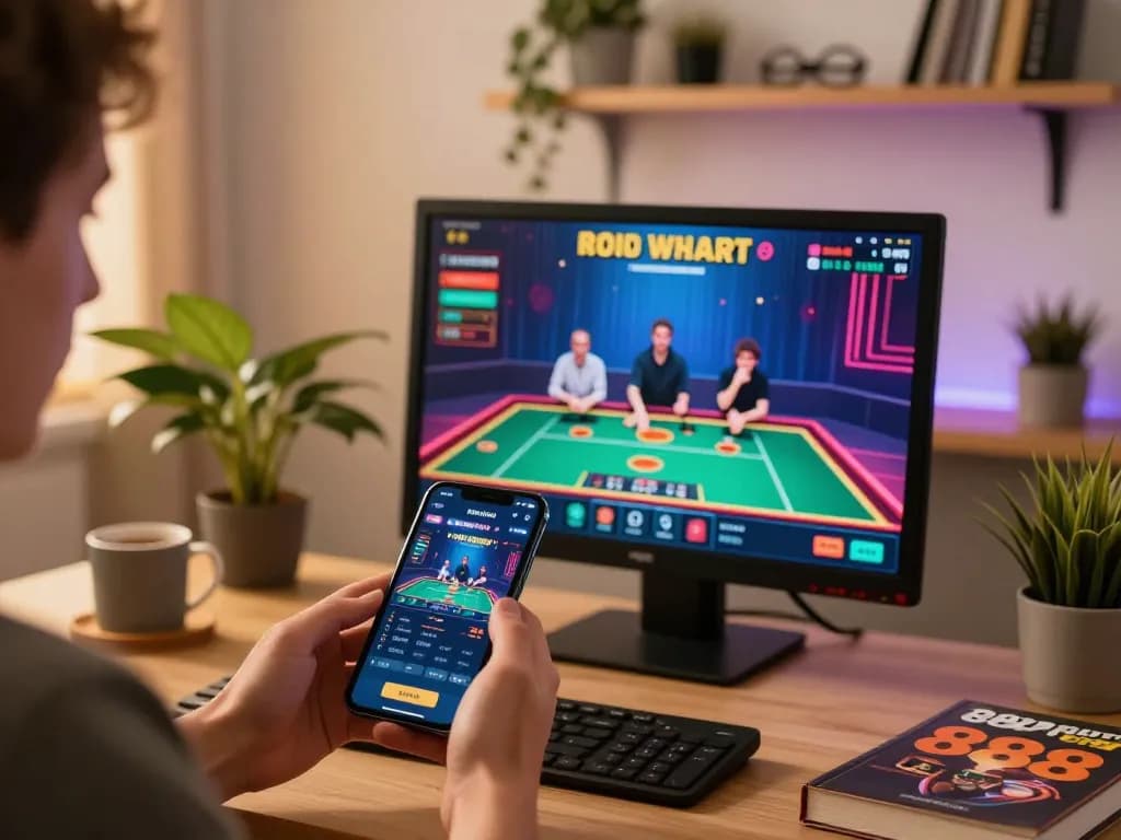 The app 888new engages players in an exciting online casino experience at home, showcasing live dealer games.