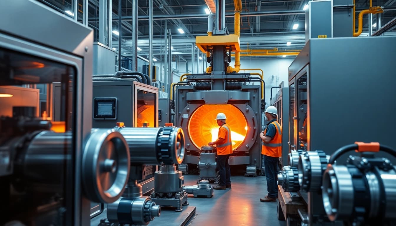 Diecasting Malaysia: Advanced aluminum casting process in a modern manufacturing facility.