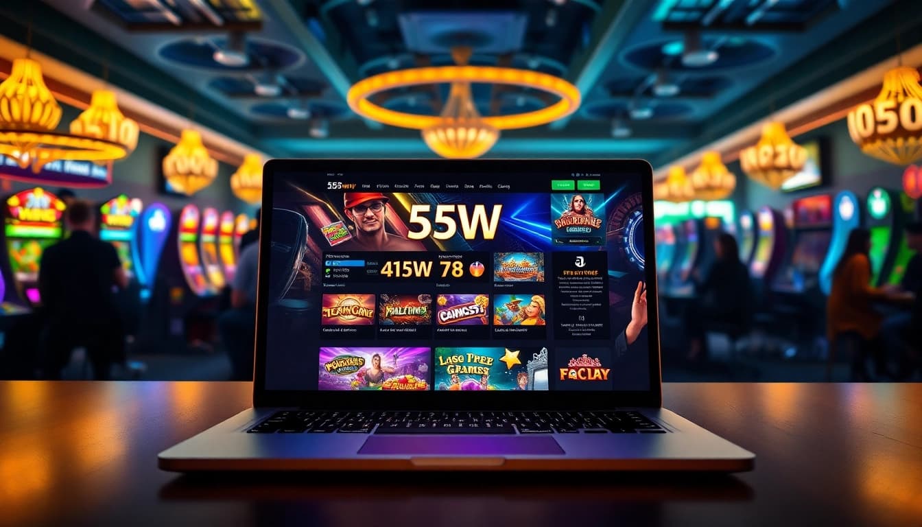 Engaging players enjoying the vibrant 55WW online casino experience on modern devices.