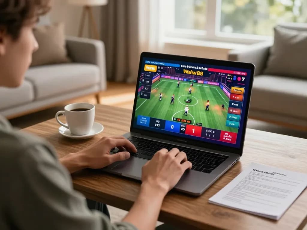 Experience live betting on Wala88 with an engaging online setup and vibrant game visuals.