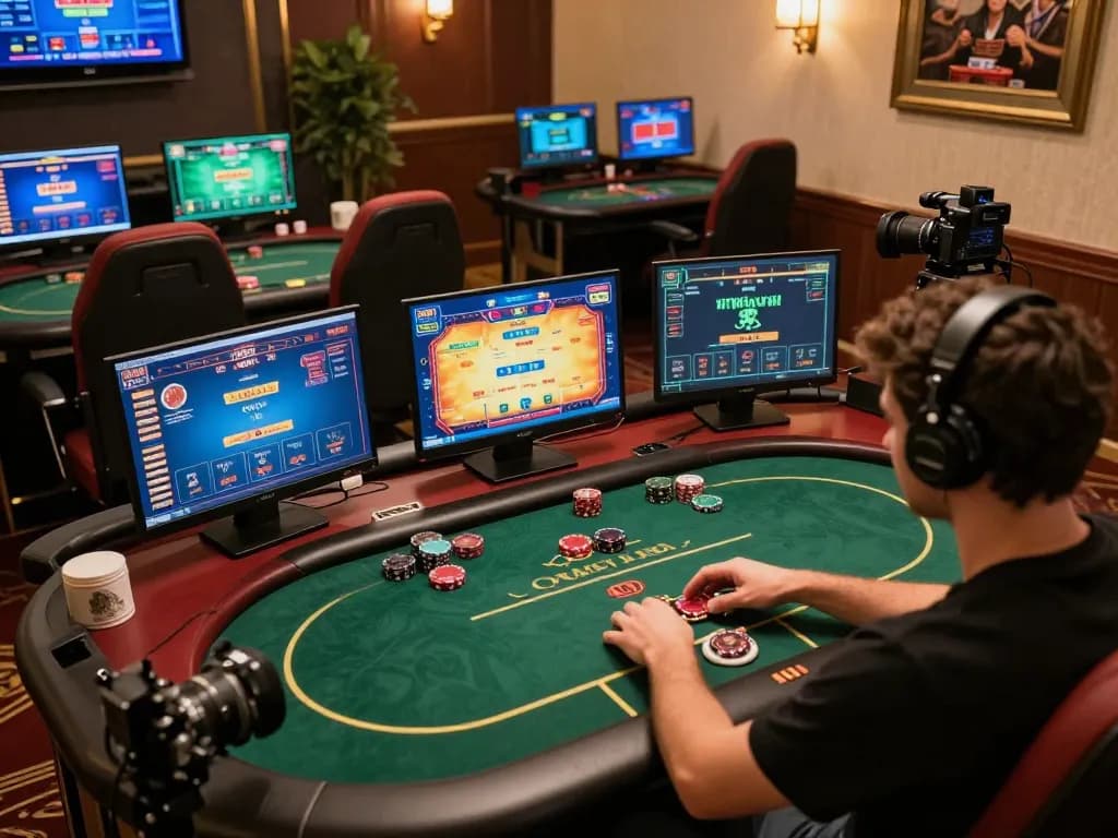 Engaging in strategic gameplay at 888NEW online casino, showcasing vibrant poker action.