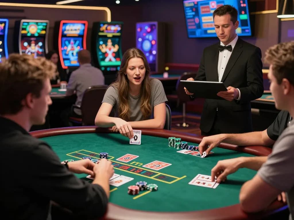 HB88 players engaging at a live dealer blackjack table, showcasing the excitement of online gaming in 2026.