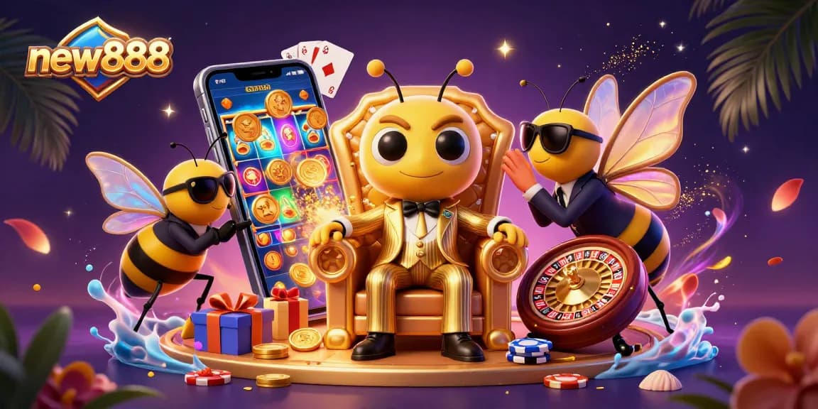 Experience thrilling wins with new888 in this vibrant, action-packed casino scene.