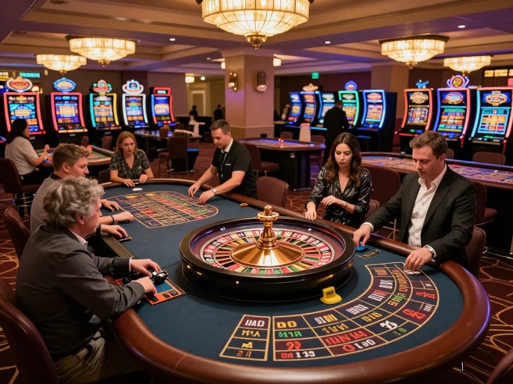 Experience thrilling gameplay at 99ok roulette tables with players actively betting and engaging.