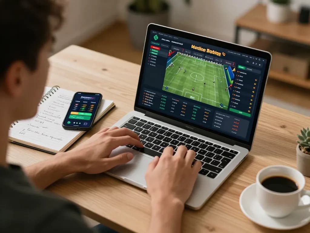 In-depth sports betting analysis on RR88 laptop screen, showcasing game strategies and statistics.