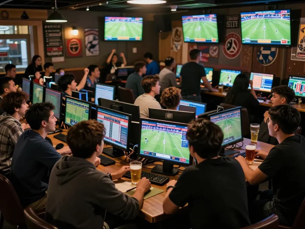 Fans enjoying live sports at Luongsontv event, celebrating thrilling betting moments