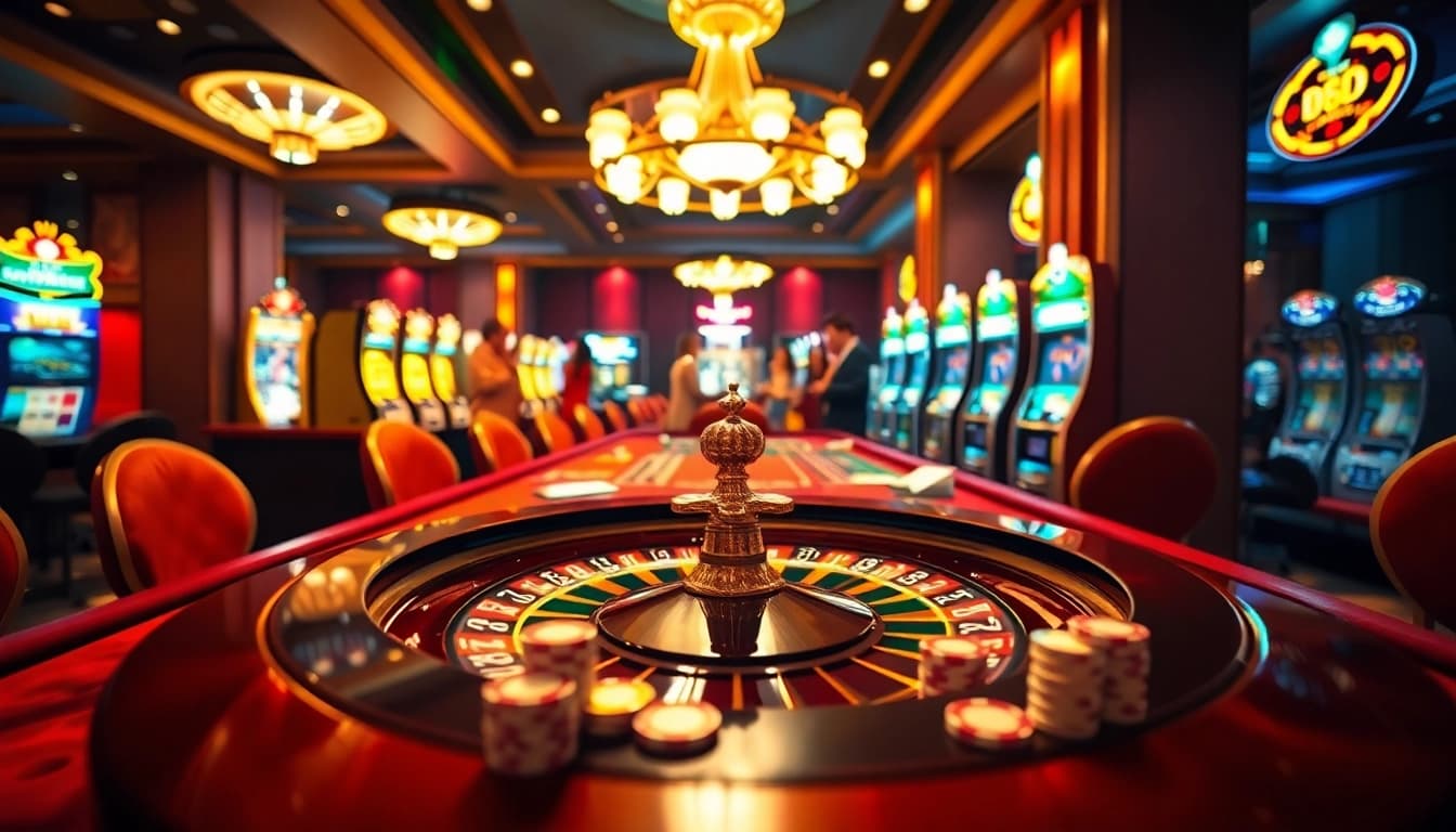 Engaged players at a roulette table in a luxurious casino setting at https://xn88.law/.