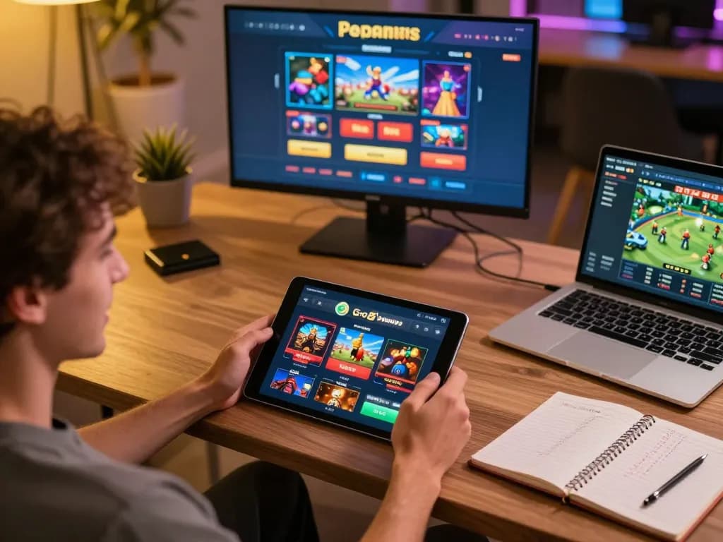 Player enjoying dynamic gameplay on the Go8 app from a cozy home setup, showcasing interactive betting.