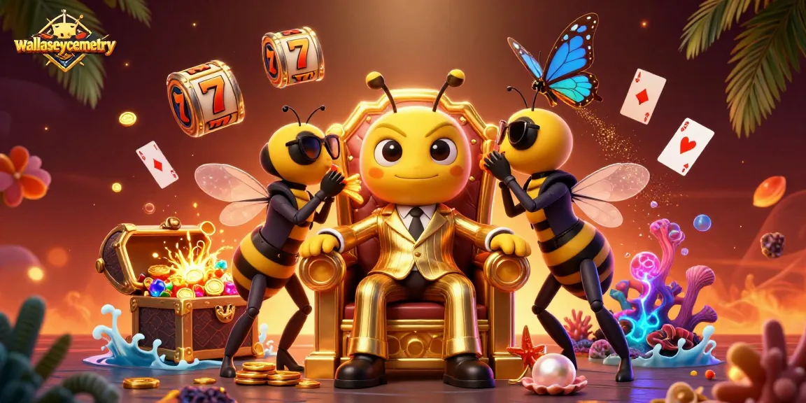 Play with thrilling slots at wallaseycemetery, featuring vibrant 3D characters and dynamic casino elements.