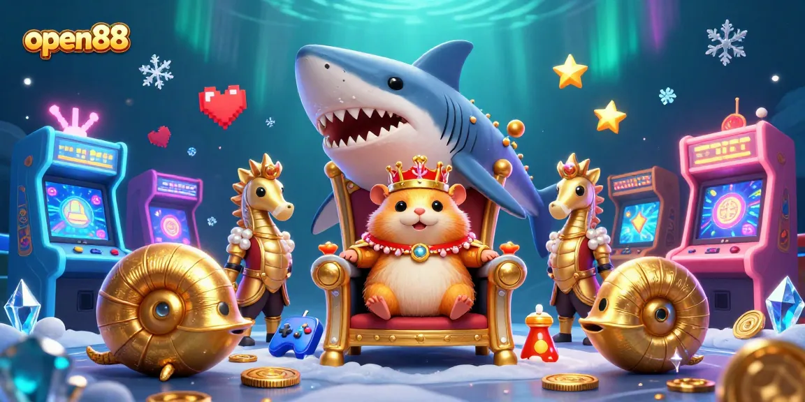 Engage with open88 for thrilling casino excitement, featuring vibrant game elements and characters.
