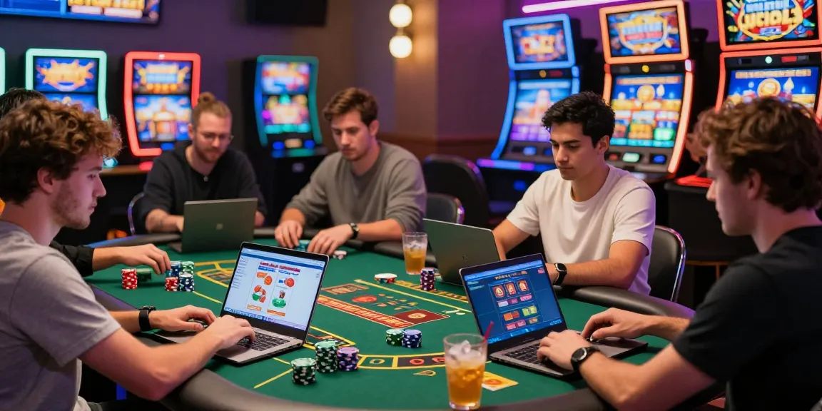 Exciting gaming scene at credit card casinos https://euf.co.uk with players enjoying diverse gaming options.