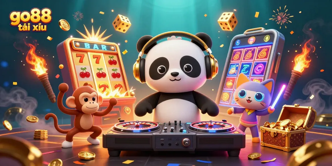 Experience excitement with go88 tài xỉu as DJ panda, breakdancing monkey, and rave kitten create casino magic.