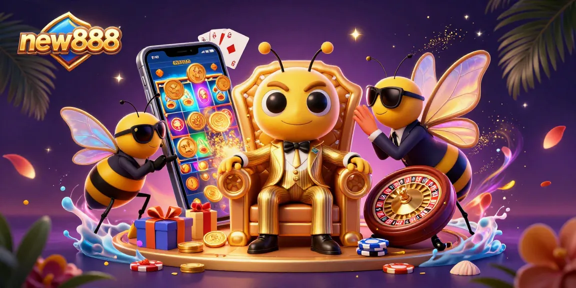 Experience thrilling wins with new888 in this vibrant, action-packed casino scene.