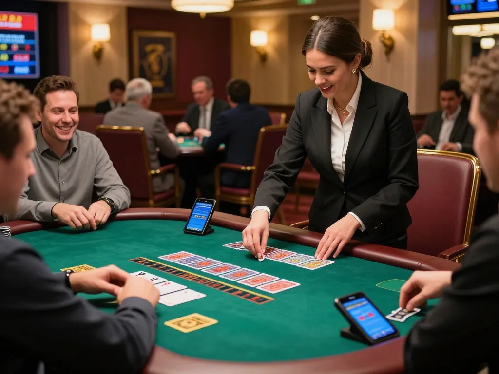Experience thrilling blackjack at FLY 88 online casino with players and a professional dealer.
