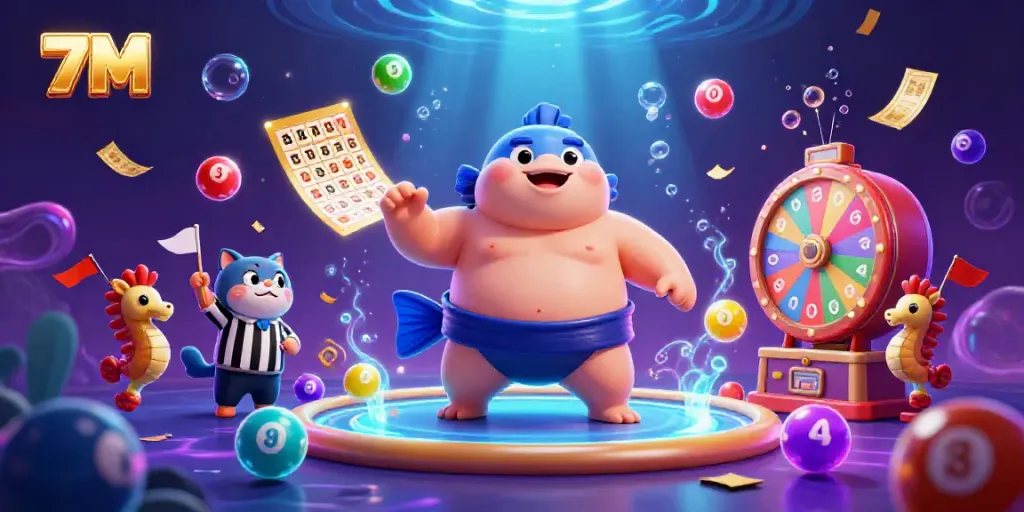 Engage in thrilling 7M live scores with colorful balloons and dynamic casino elements.