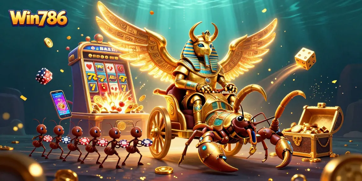 Win786 engages players with dynamic casino gameplay illustrated in colorful 3D art.