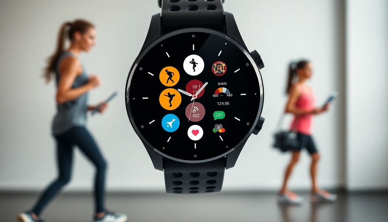 LC88 Smart Watch displaying fitness tracking features in a modern lifestyle setting.