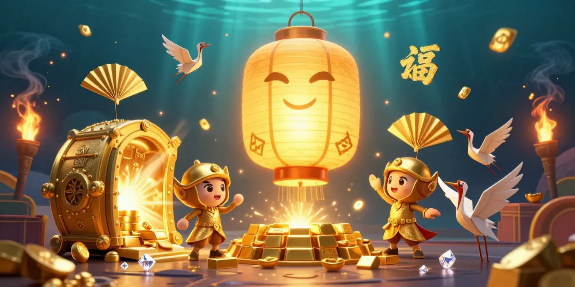 Experience exciting gambling action with s666 in this vibrant 3D casino illustration featuring unique characters and gold treasures.