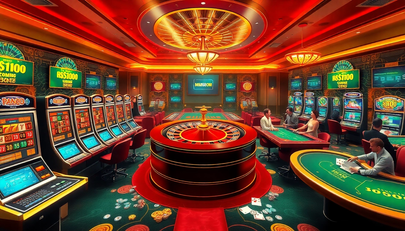 Experience excitement at MM88 COM with vibrant online gaming, featuring slot machines, poker tables, and roulette.