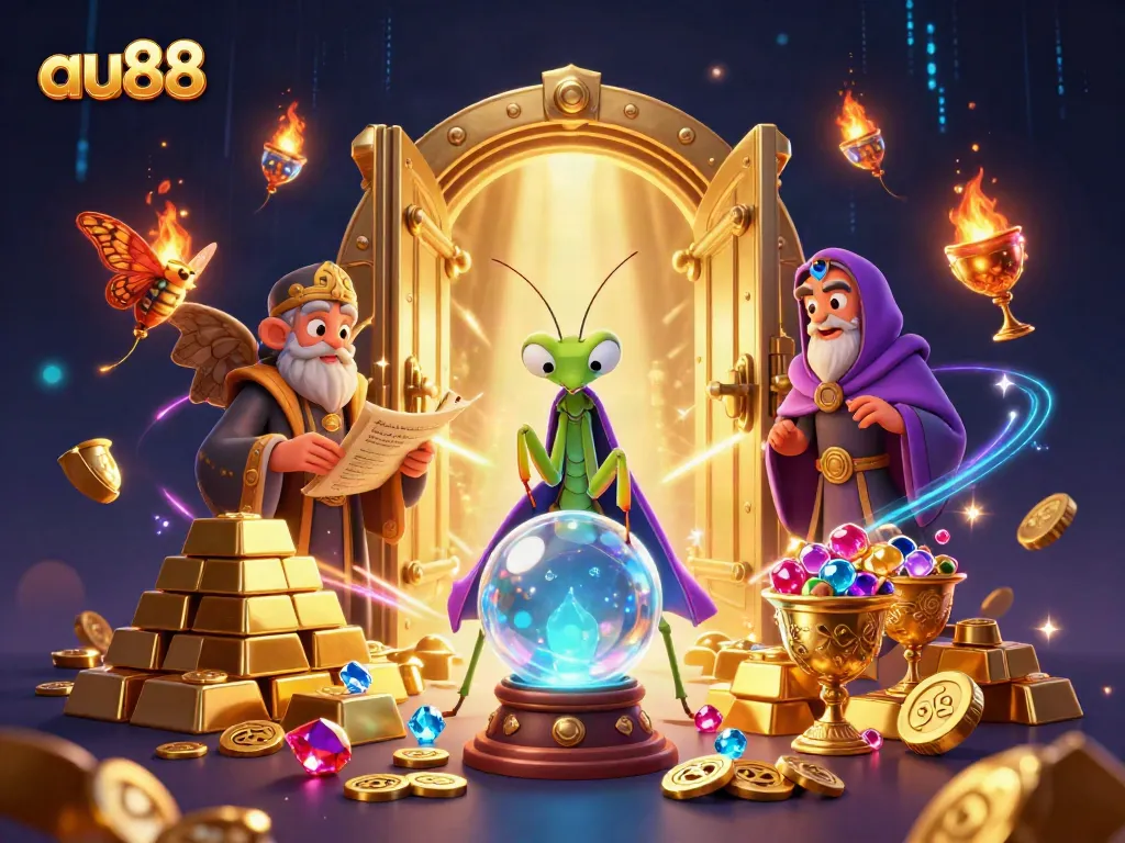 Engage with the magical world of au88 casino featuring vibrant fortune tellers and treasures.