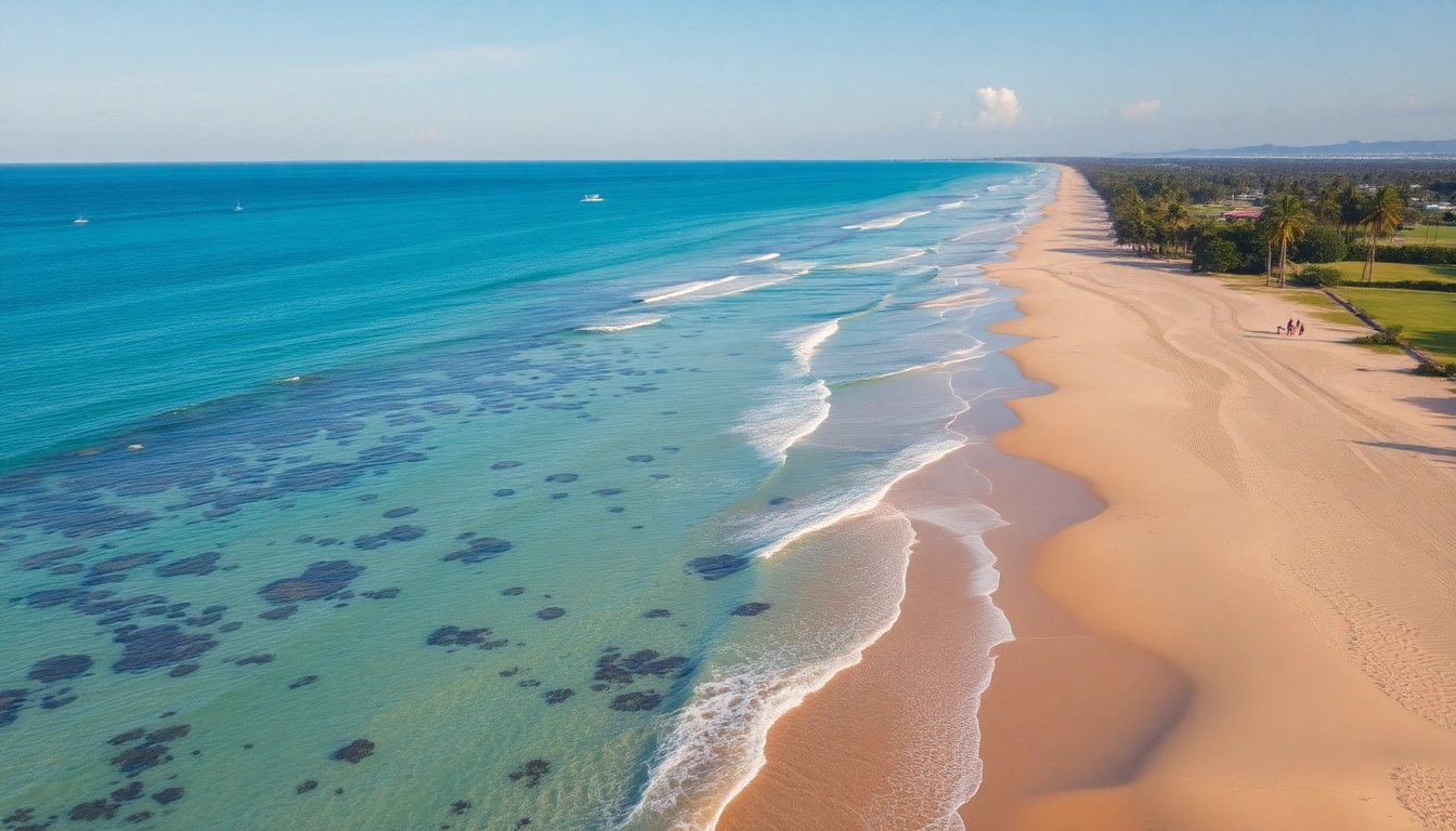 Paraíso em Paripueira: Vista aérea de águas claras e praias de areia.