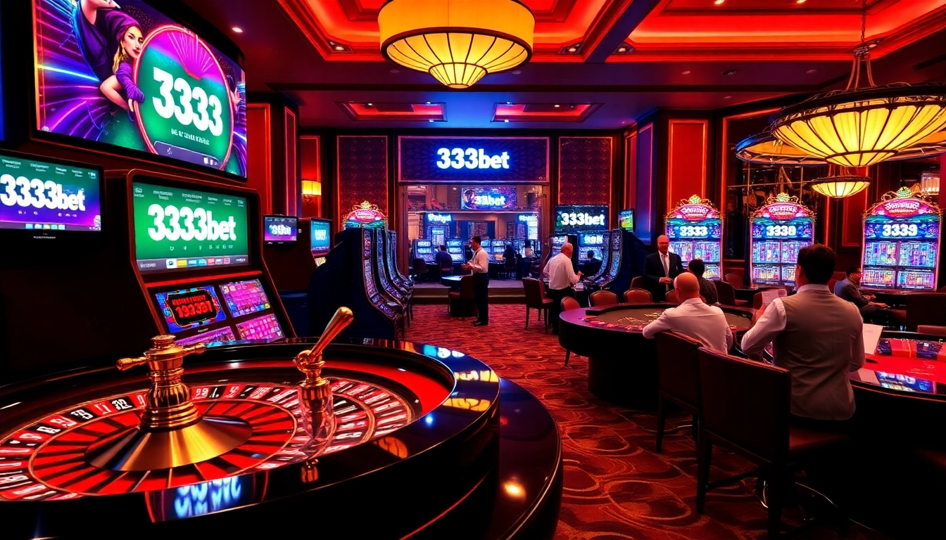 Engage with the thrilling 333bet Download option in a vibrant casino atmosphere.