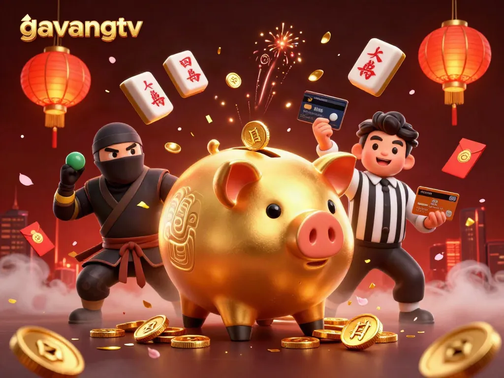 Experience thrilling gaming action at gavangtv with vibrant characters and dynamic casino elements.