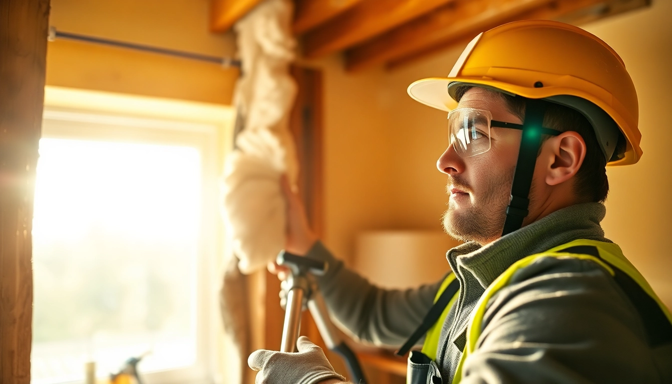 Efficient spray foam removal West Sussex by a professional technician in action.
