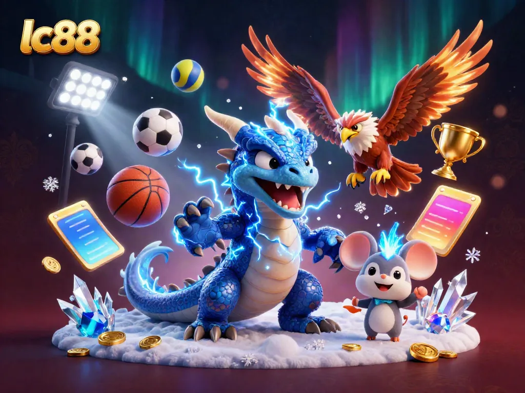 Play thrilling games with lc88 surrounded by dynamic gaming elements and festive atmosphere.