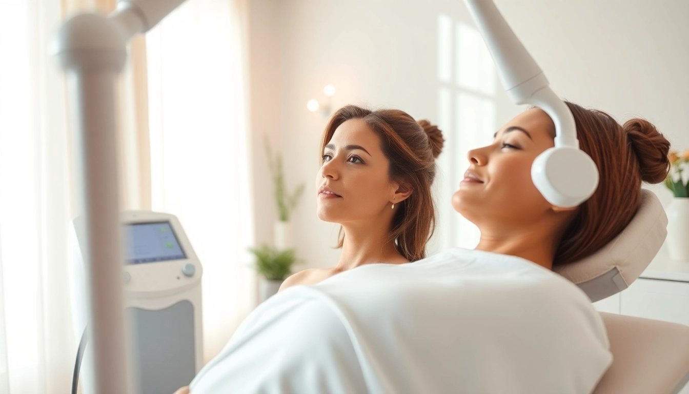 Epilare definitiva Sibiu in a relaxing beauty clinic environment with advanced laser technology.