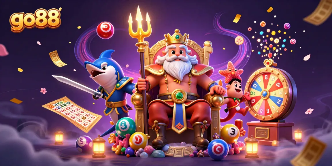 Experience the thrill of winning with go88, featuring Neptune in a vibrant casino setting.