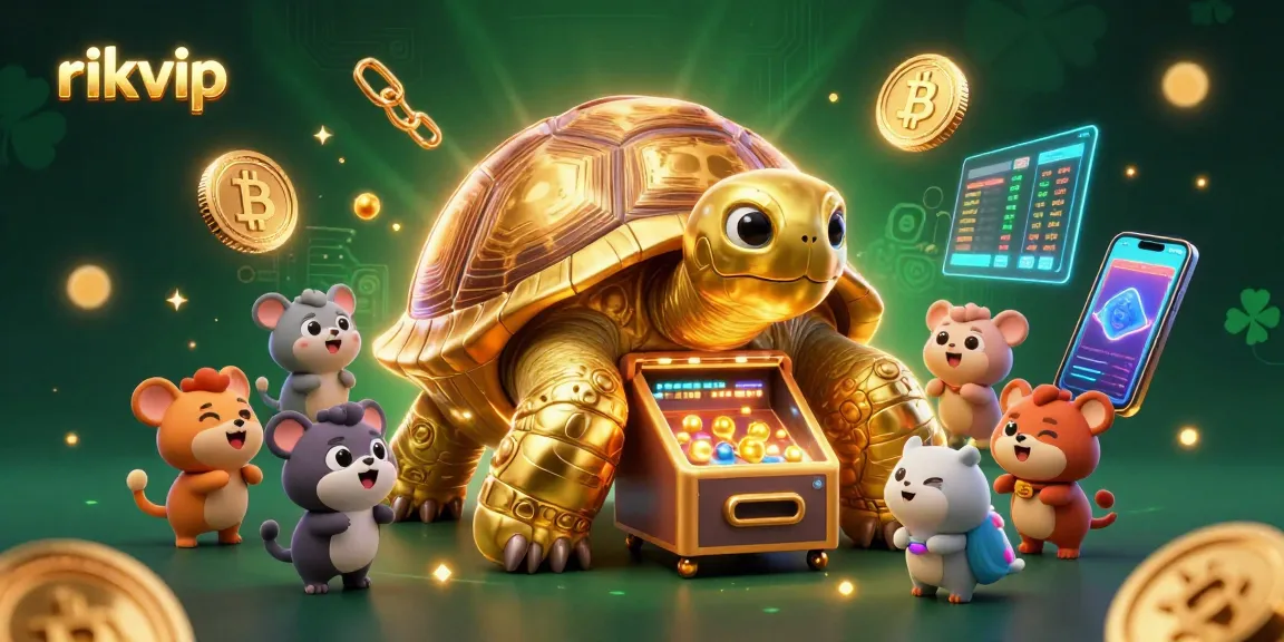 Enjoy thrilling jackpots and exciting gameplay at rikvip with the golden tortoise and vibrant casino elements.