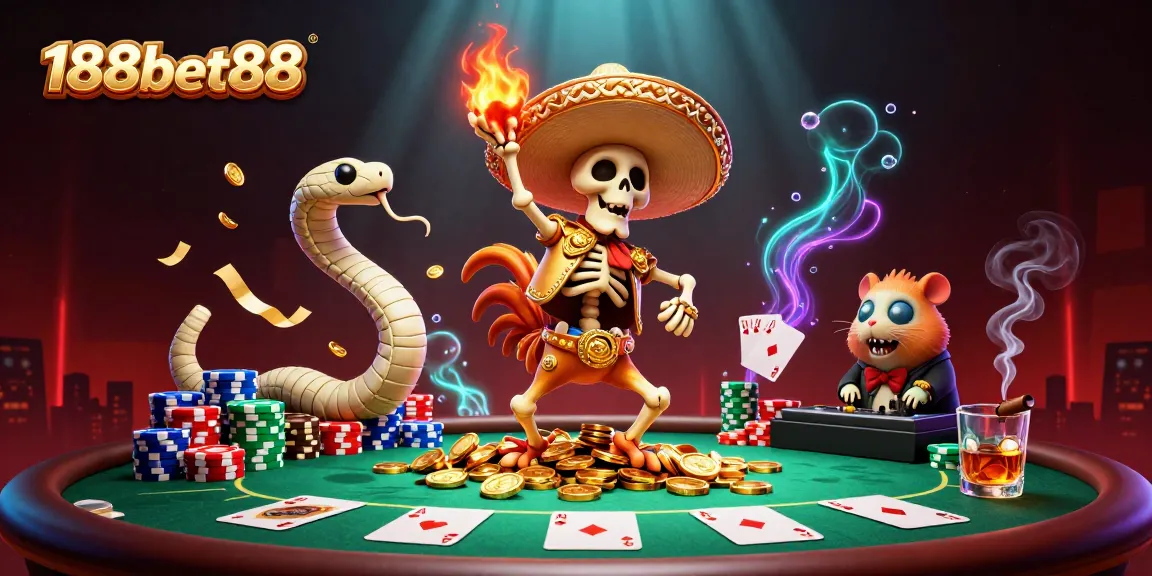 Experience exciting wins at 188bet88 with vibrant 3D casino characters in action.