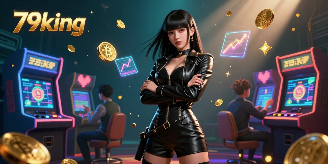 Experience thrilling gameplay with 79king's stunning characters amidst vibrant casino elements.