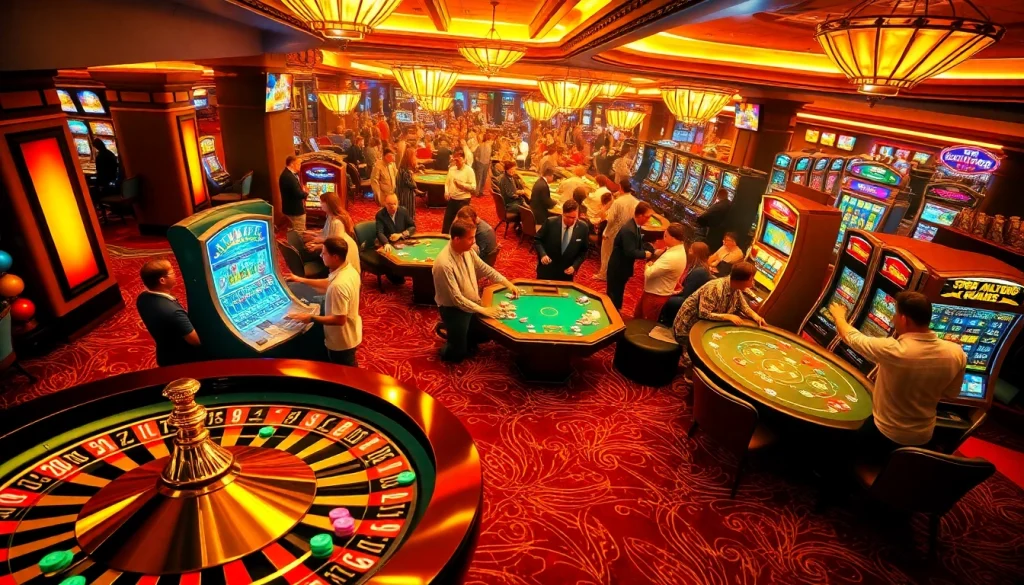 Experience vibrant casino excitement with players at https://sbobet102.com/ enjoying a thrilling roulette game.