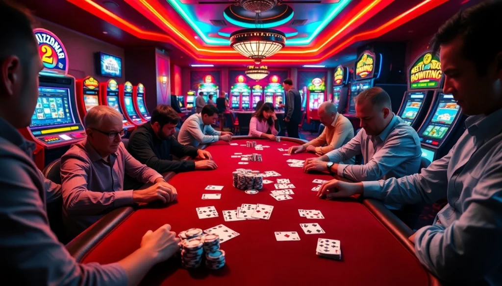 Experience winning thrills at casino utan BankID with vibrant poker gameplay and colorful chips.