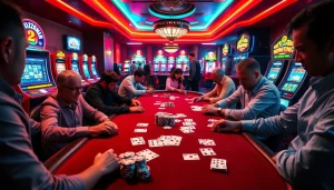Experience winning thrills at casino utan BankID with vibrant poker gameplay and colorful chips.
