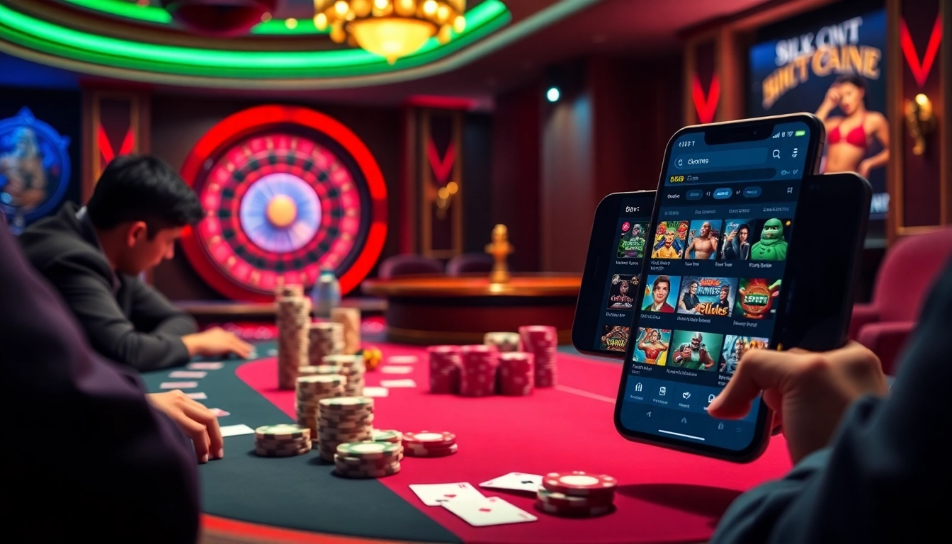 Experience the thrill of GG88 at an upscale casino table with vibrant poker gameplay and elegant ambiance.