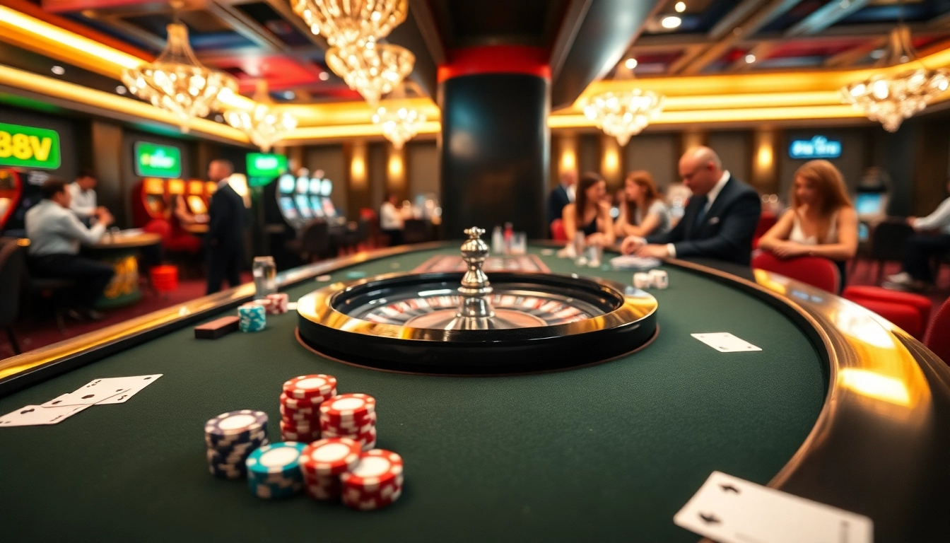 Experience high-stakes excitement with 888VI COM at a luxurious casino table.