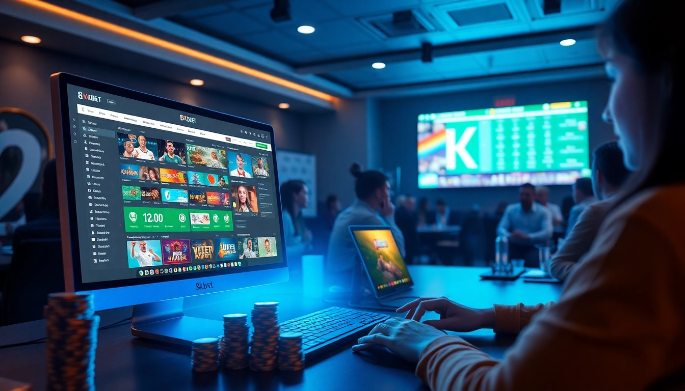 8Kbet lively online betting experience with a professional interface and vibrant atmosphere.