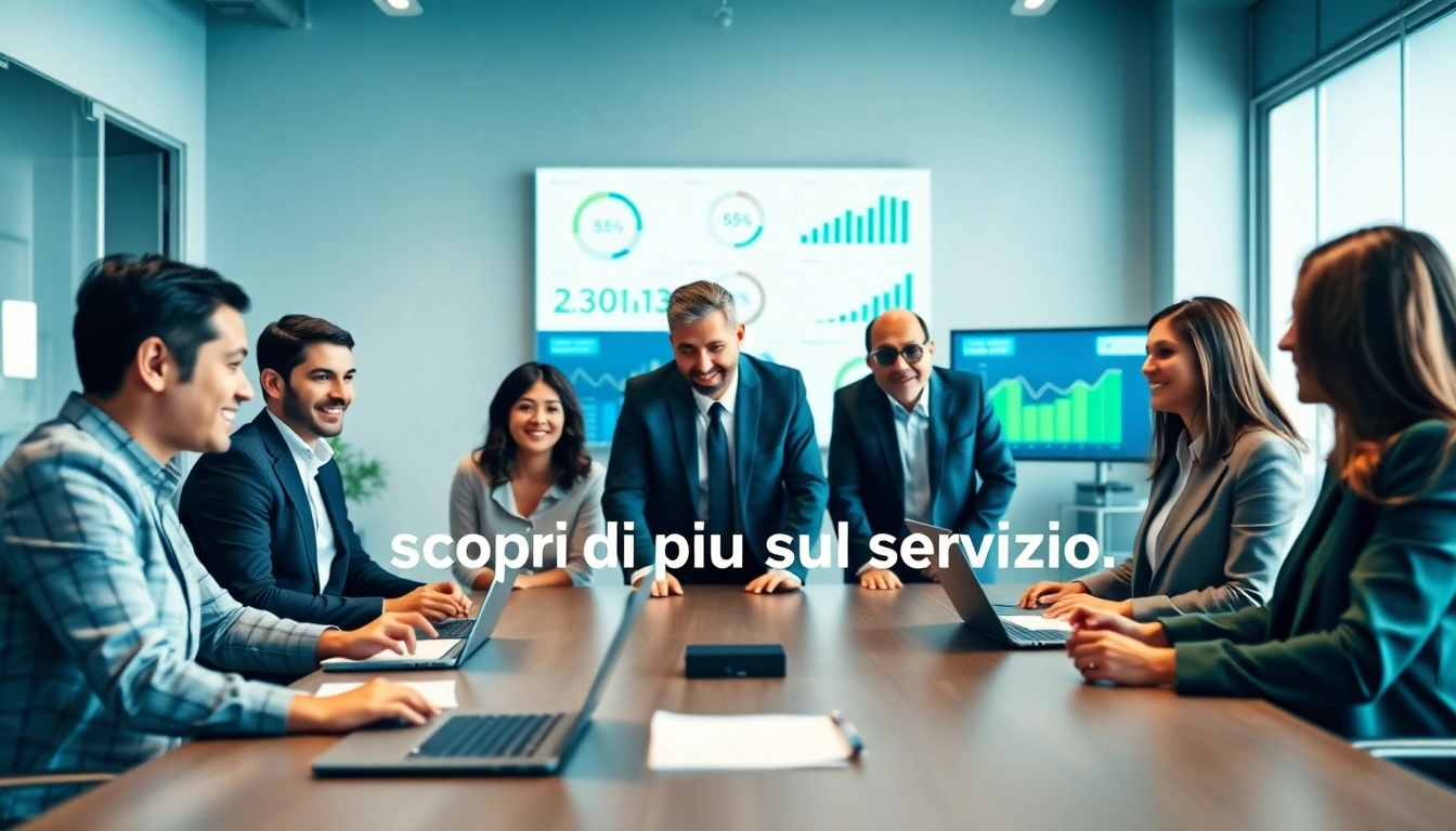 Scopri di più sul servizio in un ambiente professionale aziendale vivace.