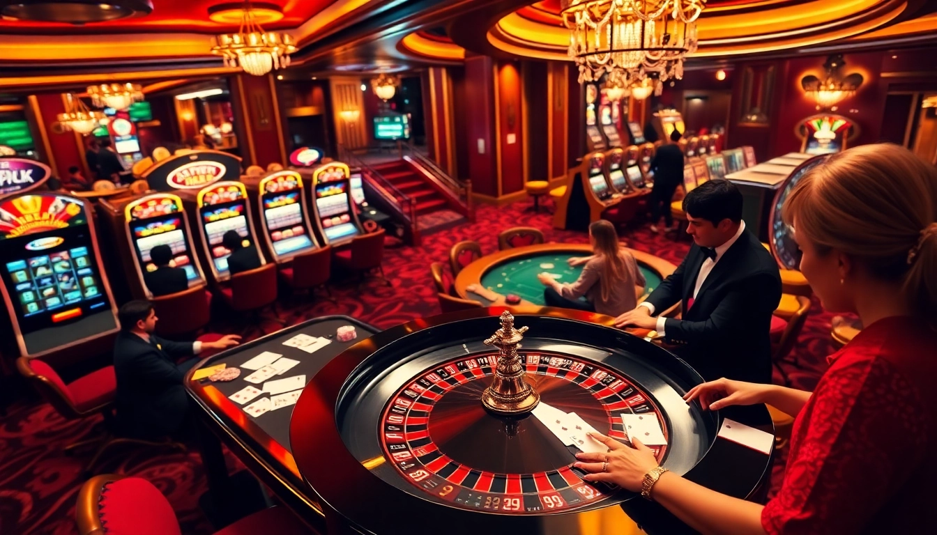 Excited players winning at DR88 casino games with vibrant atmosphere and professional dealers.