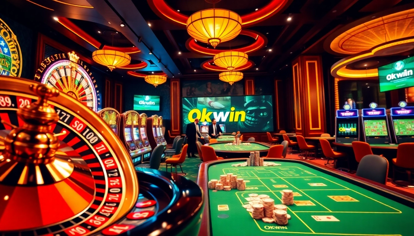 Experience the thrill of Okwin as players engage in exciting casino games.