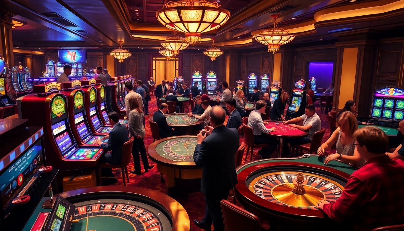 Experience the thrill of gambling as players continue to bet and strategize in a luxurious casino atmosphere.