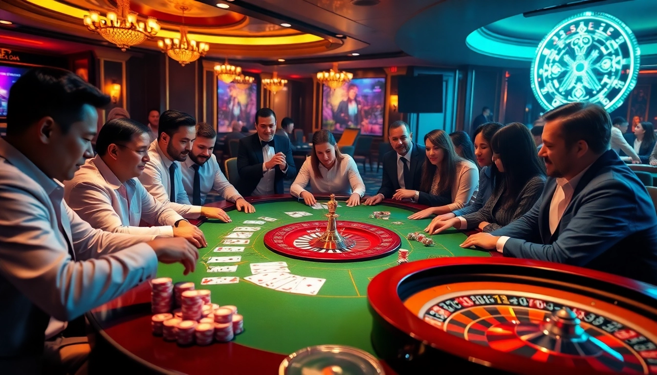 Feel the excitement at king88’s professional casino table with poker chips and cards.
