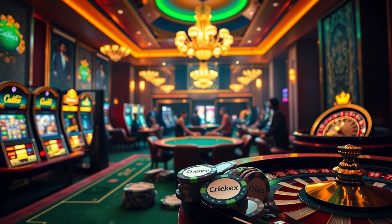 Experience exhilarating gameplay at Crickex with engaging poker tables, vibrant slots, and roulette thrills.