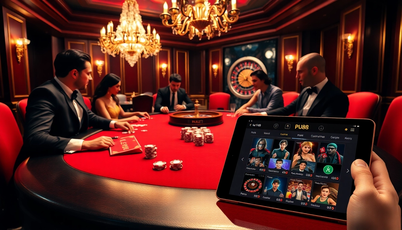 Experience the thrill of keo PU88 in a luxurious casino setting with poker and roulette.