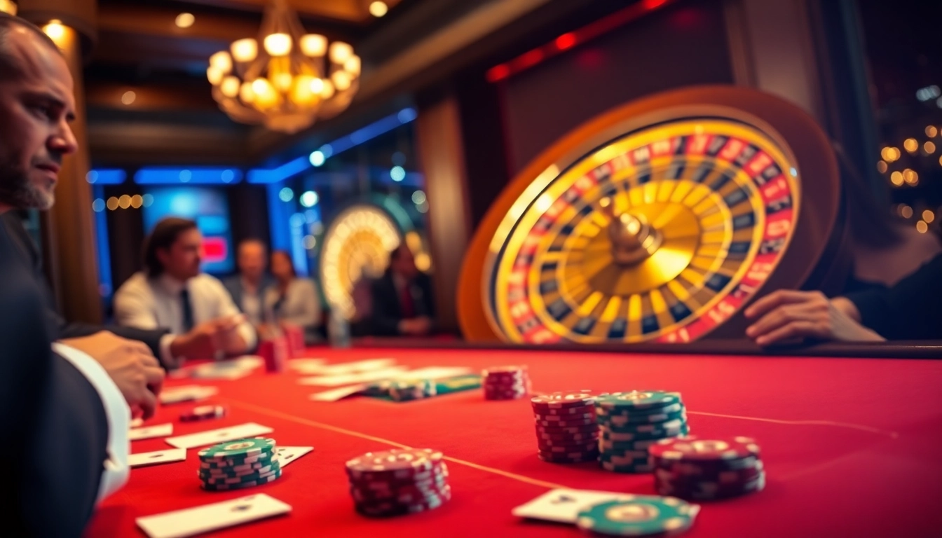 Experience the excitement of gambling at https://thabet.vegas/ with a luxurious casino scene.